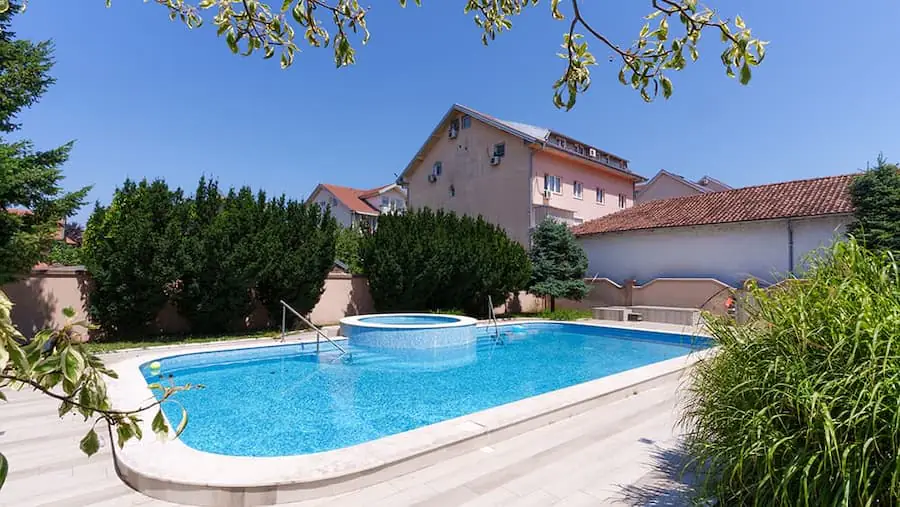 Swimming pool at the hotel